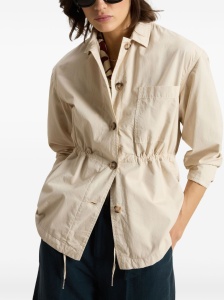 Woolrich Garment-Dyed Pure Cotton Overshirt beige - Img 4