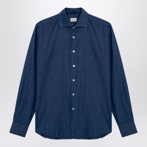 XACUS Indigo blue denim cotton shirt