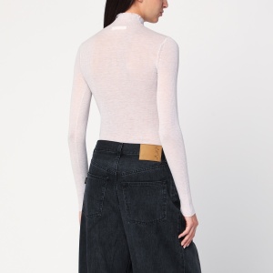 6397 Ivory semi-sheer turtleneck - Img 2