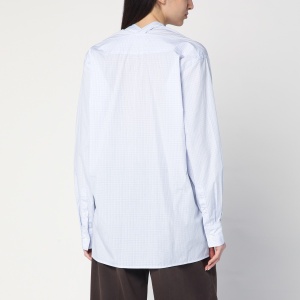 6397 Light blue checkered cotton shirt - Img 2
