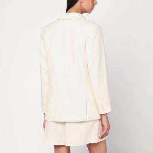 A.P.C. Double-breasted jacket in écru cotton - Img 2