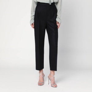 Alberta Ferretti Black wool-blend trousers