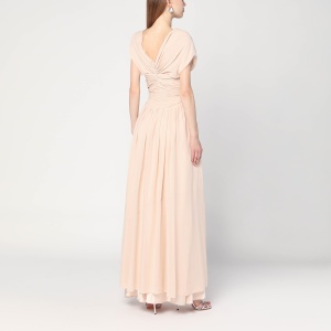 Alberta Ferretti Light pink dress in silk georgette - Img 2