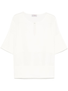 Alberto Biani Blouse with teardrop opening