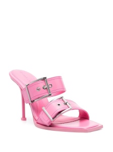 Alexander McQueen 100mm Buckle Leather Sandals - Img 2