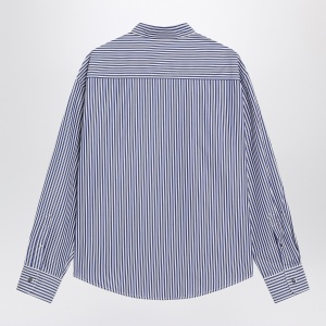 Ami Paris Ami De Coeur striped shirt in white and blue - Img 2