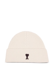 Ami Paris Ami De Coeur wool beanie