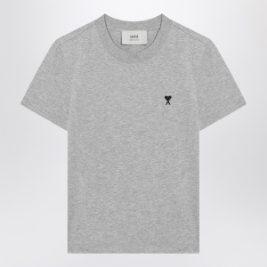 Ami Paris T-shirt Ami De Coeur grey in cotton