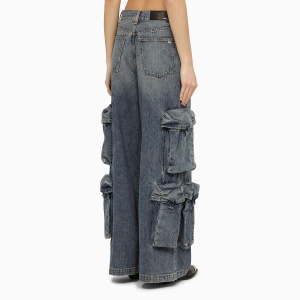 AMIRI Jeans baggy cargo in denim blue - Img 2