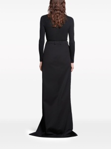 Balenciaga slit tailored maxi skirt - Img 4