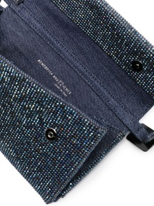 Benedetta Bruzziches Vitty La Mignon rhinestone-embellished denim bag - Img 2