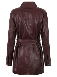 Brunello Cucinelli Belted leather jacket - Img 2