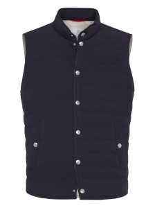 Brunello Cucinelli Bonded taffeta lightweight down vest - Img 3
