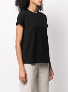 Brunello Cucinelli Brass-embellished crew-neck T-shirt - Img 3