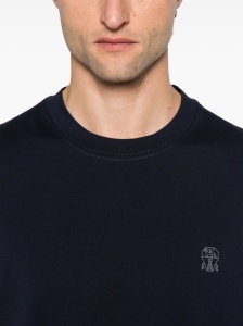 Brunello Cucinelli Logo-print cotton T-shirt - Img 3
