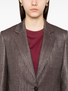 Brunello Cucinelli Metallic single-breasted blazer - Img 3