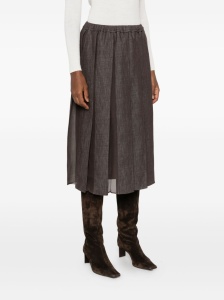 Brunello Cucinelli Pleated panel skirt - Img 3