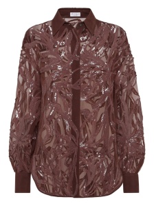 Brunello Cucinelli Shirts Bordeaux