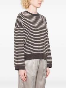 Brunello Cucinelli Striped crew neck sweater - Img 2