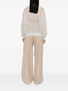 Brunello Cucinelli Wool Open-Knit Sweater - Img 3