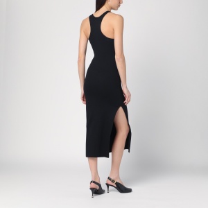 Courreges Courrèges Black ribbed midi dress - Img 2