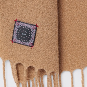 Destin Camel wool and cahsmere scarf - Img 2