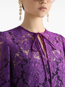 Dolce & Gabbana bell sleeves Lace mini dress - Img 4