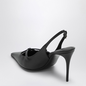 Dolce & Gabbana Dolce&Gabbana Black leather slingback décolleté - Img 2