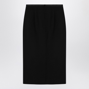 Dolce & Gabbana Dolce&Gabbana Black pencil skirt in wool crêpe - Img 2