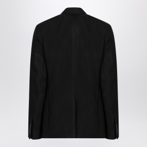 Dolce & Gabbana Dolce&Gabbana Black single-breasted linen jacket - Img 2