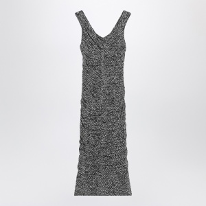 Dolce & Gabbana Dolce&Gabbana Diagonal print dress in silk blend - Img 2