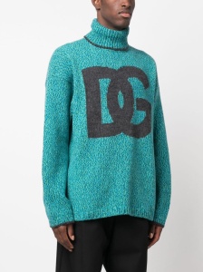 Dolce & Gabbana intarsia-knit logo jumper - Img 4