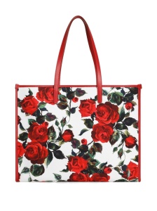 Dolce & Gabbana Large rose-print shoulder bag - Img 2
