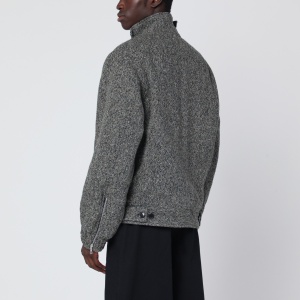 Dries Van Noten Grey patterned zip-up wool jacket - Img 2