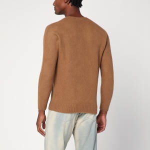 Drumohr Light brown lambswool sweater - Img 2