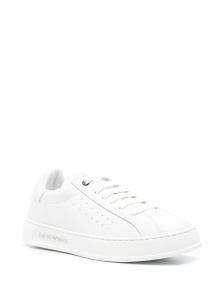 EMPORIO ARMANI EXCLUSIVE Emporio Armani Leather sneakers with logo - Img 2