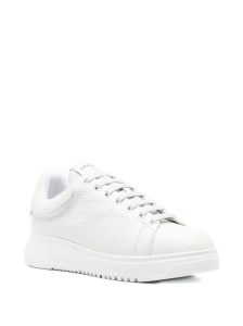 EMPORIO ARMANI EXCLUSIVE Padded-tongue leather sneakers - Img 2