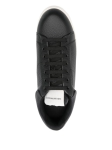 EMPORIO ARMANI EXCLUSIVE Textured leather sneakers - Img 3
