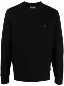 Emporio Armani logo-patch crew-neck Sweatshirt