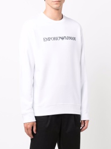Emporio Armani Modal blend sweatshirt with logo print - Img 2