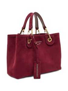 Emporio Armani MyEA small shopper in faux suede - Img 3