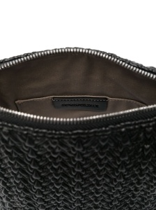 Emporio Armani Small Hobo Bag in Embossed Leather - Img 3