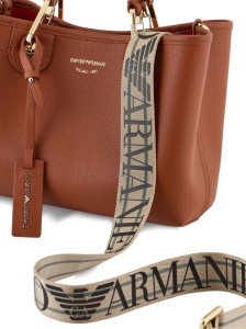 Emporio Armani Small MyEA shopper bag with deer print - Img 3