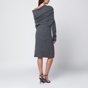 Entire Studios Smoke grey wool-blend one-shoulder dress - Img 2