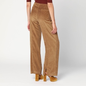 ETRO Brown velvet palazzo pants - Img 2
