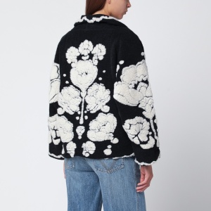 FARM Rio Black short coat with floral embroidery - Img 2
