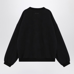 Fear of God Essentials Black sweatshirt with embroidered logo - Img 2