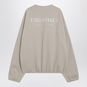 Fear of God Essentials Greige brushed cotton sweatshirt - Img 2