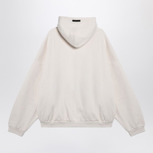 Fear of God Essentials White hoodie with logo - Img 2