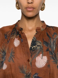 Forte Forte mix-print semi-sheer shirt - Img 2